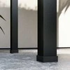 "Outsunny" pakeliama lysvė su dangčiu, pakeliama vaistažolių lysvė su drenažo angomis, metalinė sodinukų dėžė, oro sąlygoms atspari daržovių lysvė, sodo lysvė, sodo, balkono lysvė, 100 x 48 x 124 cm, juoda