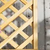 "Outsunny" pakelta lysvė su grotelėmis, pakelta gėlių lysvė iš eglės medienos, sodinimo lysvė su grotelėmis, šaldymo rėmas su lentynomis, sodo lysvė, sodinukų dėžutė terasai, sodui, 76 x 33 x 177 cm