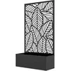 "Outsunny" pakelta lysvės sodinukų dėžutė, sodinukų sieninė gėlių dėžutė metalinė, sodo grotelės 61 x 23 x 113 cm, skirtos sodui, balkonui, terasai, gėlių vazonui, skirtam vijokliniams augalams, gėlėms