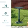 Outsunny paukščių girdykla, paukščių vonia su stovu, 69,5 cm aukščio paukščių vonelė, lesykla laukiniams paukščiams, laukinių paukščių girdykla sodui, balkonui, žalia