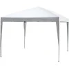 "Outsunny" pavėsinė 2,95x2,95 m iššokanti sulankstoma pavėsinė, apsauga nuo UV spindulių, sulankstoma, plienas+Oxford, balta