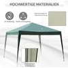 "Outsunny" pavėsinė 2,95x2,95 m pop-up sulankstoma pavėsinė UV apsauga sulankstoma plieninė "Oxford" žalia
