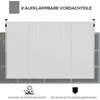 Outsunny paviljono šoninių sienelių rinkinys, 2 vnt., sienelės su langais ir durimis, skirtos 3x3/3x6 m paviljono palapinei, Oksfordo audinys, baltos