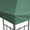 Outsunny Paviljono stogo pakaitalas, poliesteris 3x3m, anglies pilka spalva, atsparus vandeniui, skirtas metaliniam ir sodo paviljono rėmui
