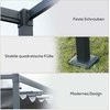 „Outsunny“ pergola 4x3m, sodo pavėsinė, plieno terasos stogas, sodo pavėsinė su reguliuojamu stogu, laisvai pastatoma, apsauga nuo saulės terasai ir sodui, tamsiai pilka