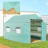 Outsunny plėvelinis šiltnamis 2x3x2m, vėjui atsparus šiltnamis su roletais ir UV apsauga, idealiai tinka pomidorams, plieninė konstrukcija, žalias