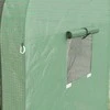 "Outsunny" plėvelinis šiltnamis, šiltnamis, vėjui atsparus šiltnamis su 2 ritininėmis durimis, šoninis langas, pomidorų namelis su UV apsauga sode, PE, žalias