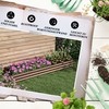 Outsunny Plieninė pakelta lysvė su atviru pagrindu - tamsiai ruda