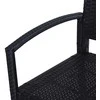 Outsunny Poliratano sodo suoliukas, 2 sėdimų vietų - juodas W122 x D60 x H87cm