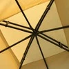 „Outsunny“ prabangus pavėsinė 3x3 m sodo pavėsinė vakarėlių palapinė šventinė palapinė sodo palapinė pagoda smėlio spalvos