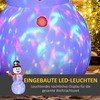 Outsunny Pripučiamas sniego senis su 4 LED lemputėmis ir besisukančiu spalvotu apšvietimu, baltas, 165 x 100 x 240 cm