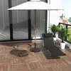 "Outsunny" saulės gultas sodo gultas atsipalaidavimo gultas baseino gultas dviaukštis gultas sodui ir terasai juodas
