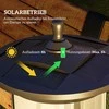 "Outsunny" saulės sodo žibintas 127 cm sodo lempa su šaltai balta LED šviesa, kelio šviesa su šviesos jutikliu, sodo šviesa, IP44 atsparus vandeniui, skirtas lauke, juodas