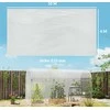 "Outsunny" šiltnamio plėvelė 7x8 m vandeniui atspari sodo plėvelė su apsauga nuo UV spindulių, itin stora plyšimams atspari plastikinė plėvelė, šiltnamio plėvelės tunelio uždengimo tentas, lauko tunelio plėvelė, skaidri