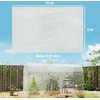 "Outsunny" šiltnamio plėvelė 8x10 m vandeniui atspari sodo plėvelė su apsauga nuo UV spindulių, itin stora plyšimams atspari plastikinė plėvelė, šiltnamio plėvelės tunelio uždengimo tentas, lauko tunelio plėvelė, skaidri