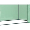 "Outsunny" šiltnamis, 200 x 76 x 168 cm plėvelinis šiltnamis su ritininėmis durimis, šiltnamis, pomidorų namelis su šoniniu langu, PE tinklelio plėvelė, žiemai atsparus augalų namelis sode, balkone, žalias