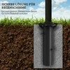 Outsunny betoninis skėčio stovas, kvadrato formos stovas skėčiui nuo saulės, skėčio laikiklis, stovas konsoliniam skėčiui 113/92 mm, skėčio svoris balkonui, terasai, sodui, tamsiai pilkas