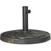 "Outsunny" skėčių stovas 18 kg, Ø38/48 mm skėčių stulpui, apvalus sodo skėčių stovas, sintetinė derva, bronza