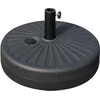Outsunny skėčio nuo saulės stovas 22 kg, Ø38/48 mm skėčiams, cementinis, juodas, Ø51 x 12H cm