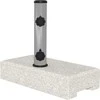 Outsunny skėčio stovas 25 kg, stovas pusapvaliam skėčiui su Ø32/38/48 mm kotu, granito pagrindas, pilkas