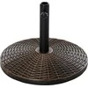 Outsunny Skėčių stovas 25 kg rotango išvaizdos skėčio pagrindas, Ø35/Ø38/Ø48 mm