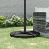 Outsunny skėčio stovas 4kg kryžminis stovas skėčio stiebui Ø38–48 mm, konsoliniam skėčiui, juodas, 100 x 100 x 75 cm