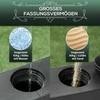 "Outsunny" skėčių stovas su ratukais Skėčių stovas Ø38/48 mm stulpams, 43 kg vandens/60 kg smėlio, metalas