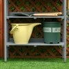 Outsunny Sodinimo stalas su metaliniu darbiniu paviršiumi 76x37x89cm