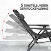 "Outsunny" sodo gultų rinkinys 3-PLG. sulankstomas gultas su arbatos staliuku, 2 kėdės, pagalvė, lauko gultas, atsparus oro sąlygoms, metalinis paplūdimio gultas sodui, terasai 90x56x110 cm, juodas