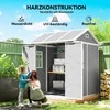 Outsunny Sodo namelis, sodo pastogė su langu, užrakinamos durys, plastikas, pilka