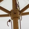 Outsunny Sodo skėtis, paplūdimio skėtis, apsauga nuo saulės - baltas Ø2,5 x 2,3 m