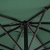 Outsunny Sodo skėtis su rankenėle, plieno rėmas ir poliesterio audinys, žalias, Ø2,95x2,45 m