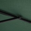 Outsunny Sodo skėtis su rankenėle, plieno rėmas ir poliesterio audinys, žalias, Ø2,95x2,45 m
