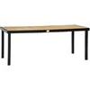 Outsunny Sodo stalas 8 žmonėms, lauko valgomojo stalas 190 x 90 x 74 cm