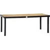 Outsunny Sodo stalas 8 žmonėms, lauko valgomojo stalas 190 x 90 x 74 cm
