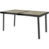 Outsunny Sodo stalas, terasos valgomojo stalas 6 asmenims 145 x 85 cm