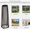 Outsunny Sodo šviestuvas, rotango saulės lempa, automatinis LED, 21,5 x 21,5 x 61 cm