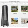 Outsunny Sodo šviestuvas su šviesos jutikliu, automatinis LED, juodas, 21,5 x 21,5 x 61 cm