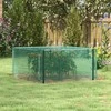 "Outsunny" sodo tinklas nuo vabzdžių užtrauktuko durelėms atsparus vėjui plienas žalias 1,25x1,25 m