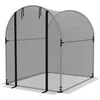 "Outsunny" sodo tinklo augalų apsaugos palapinės durų apsauga nuo vabzdžių plienas juodas 1,2x1,5x1,5 m