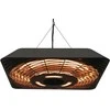 Outsunny Spindulinis lubinis šildytuvas 800W/1200W/2000W 5 režimų IP45 su nuotolinio valdymo pulteliu