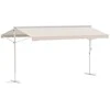 Stovinti markizė, sodo stogelis nuo saulės - Smėlio spalvos 4,5x3,4 m