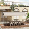 Stovinti markizė, sodo stogelis nuo saulės - Smėlio spalvos 4,5x3,4 m