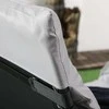 "Outsunny" stovyklavietės lova, stovyklavietės gultas, stovyklavietės lova su krepšiu, reguliuojama sulankstoma lova su pagalve sode, balkone, iki 120 kg, šviesiai pilka, plienas, poliesteris, 58 x 189 x 32,5 cm