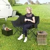 „Outsunny“ sulankstoma kėdė, 2 vietų kempingo kėdė su šaltkrepšiais ir krepšiu nešiojimui, lauko sulankstoma kėdė, atlaikanti iki 250 kg, tvirta, lengva, paminkštinta, žvejybos kėdė, sodo kėdė sodui, kempingui, paplūdimiui