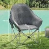 Outsunny sulankstoma kėdė, kempingo kėdė su šonine kišene, krepšiu nešiojimui, paminkštinta, lauko sulankstoma kėdė iki 120 kg, tvirta, lengva, žvejybos kėdė, sodo kėdė, skirta sodui, kempingui, paplūdimiui
