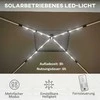 Outsunny sulankstomas paviljonas, apie 3 x 3 m, paviljonas su LED apšvietimu, 4 tinklelinės užuolaidos, šoninė sienelė, sodo paviljonas su vandens maišais, dvigubas stogas, krepšys nešiojimui, tamsiai pilkas