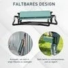 Sulankstoma sodo taburetė, Pagalba klūpant iki 150 kg - Tamsiai žalia 58 x 28 x 49 cm