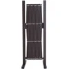 Ištraukiama Outsunny žirklinė tvorelė, 35–300 cm, idealiai tinka sodui, aliuminis, ruda, aukštis 103,5 cm