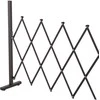 Ištraukiama Outsunny žirklinė tvorelė, 35–300 cm, idealiai tinka sodui, aliuminis, ruda, aukštis 103,5 cm